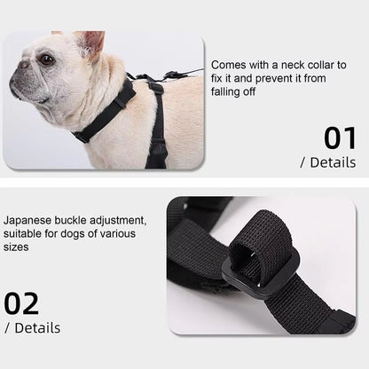 Waterproof Dog Boots Anti-Slip Dog Shoes with Rugged Rubber Sole, Pet Paw Protector for Small Medium Dogs